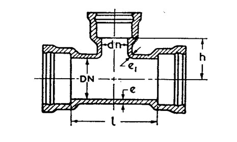 Drawing of all-socket tee