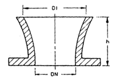 Drawing of bell mouth piece