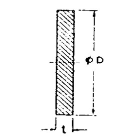Drawing of blank flange