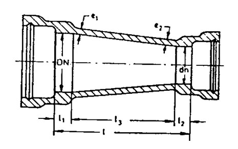 Drawing of double-socket taper